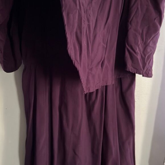 Women Express Cold Shoulder Purple V Flap Short Rayon Soft Dress Size Small - Picture 7 of 9